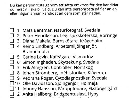 Vår valsedel 2026